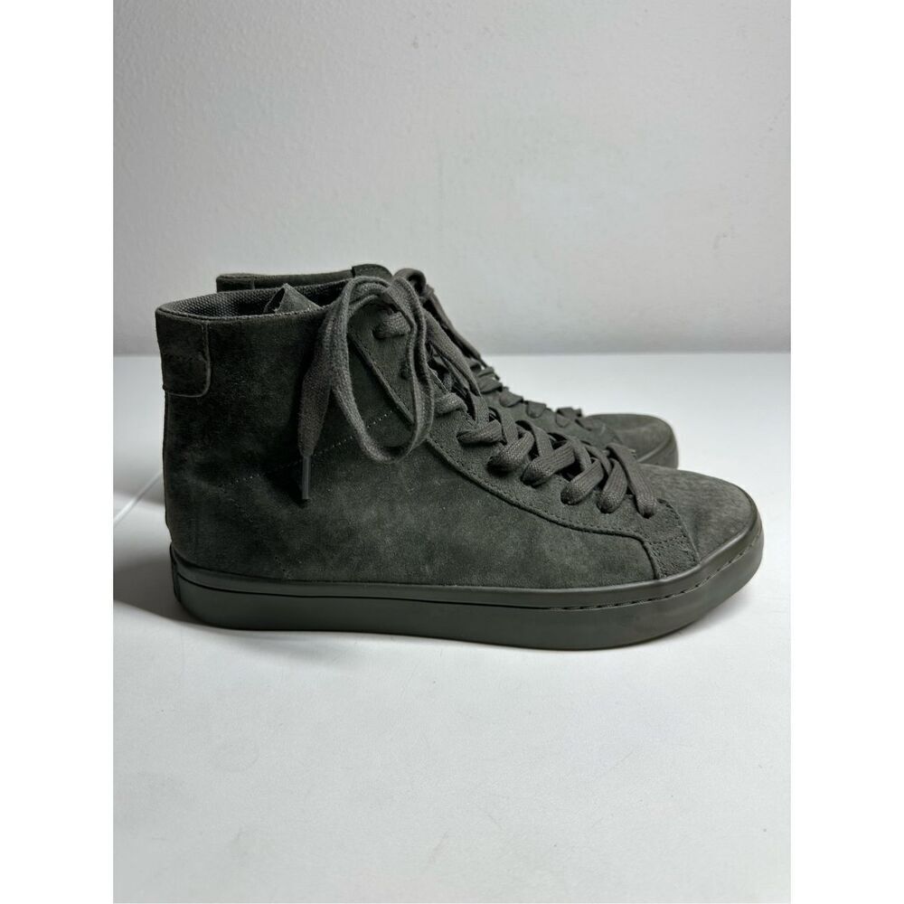 Rare  Rare ADIDAS ORIGINALS High-Top Sneakers Courtvantage Mid Gray Men’s Sz 8,5